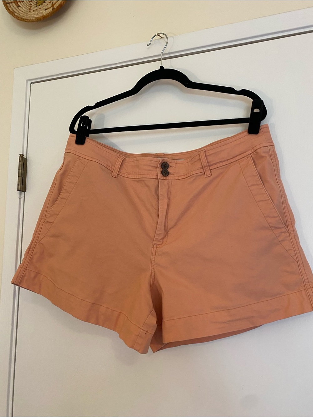 a new day Peach Cotton Bermuda Shorts